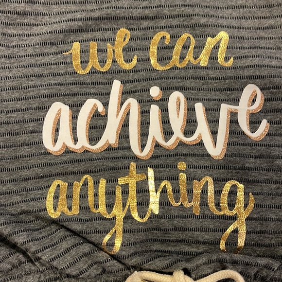 Inspirational Gray & Black Striped Tank Top - Picture 4 of 4